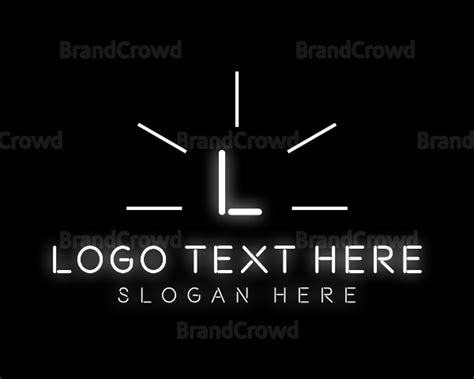 Neon Glow Lettermark Logo Brandcrowd Logo Maker