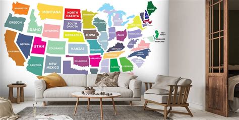 Free Download Map Of The Usa Wallpaper Mural Wallsauce Us 1280x645