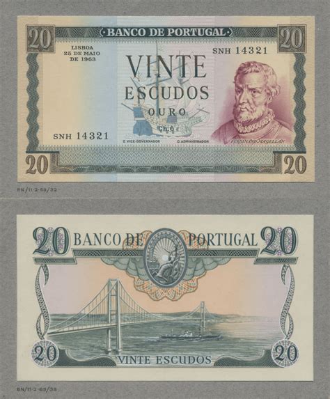 Banknote World Educational Portugal Portugal 20 Escudos Banknote