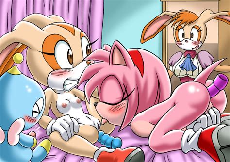253662 Amy Rose Chao Cheese The Chao Cream The Rabbit Sonic Team Bbmbbf