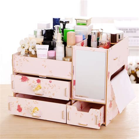 Bamboo brush sets and a range of applicators are just what you need to perfect and touch up make up. DIY High Quality Cosmetic Organizer Clear Makeup Jewelry Cosmetic Storage Display Box Stand Rack ...