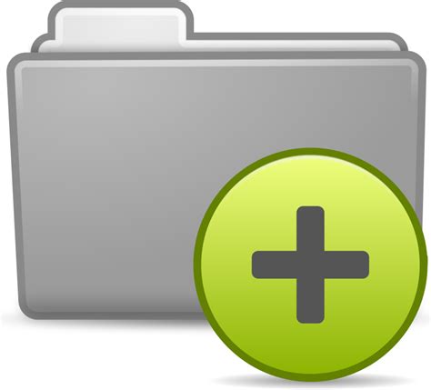 Folder Add Icon Openclipart