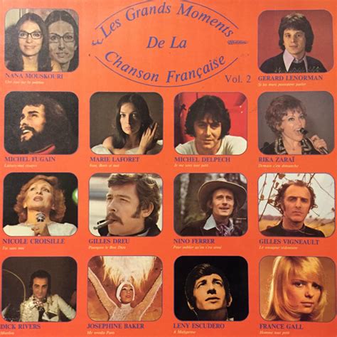 Les grands moments de la chanson française vol 2 by Various 1973 LP