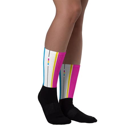 Pan Pride Socks Racing Stripe Edition Pansexual Pride Flag Socks