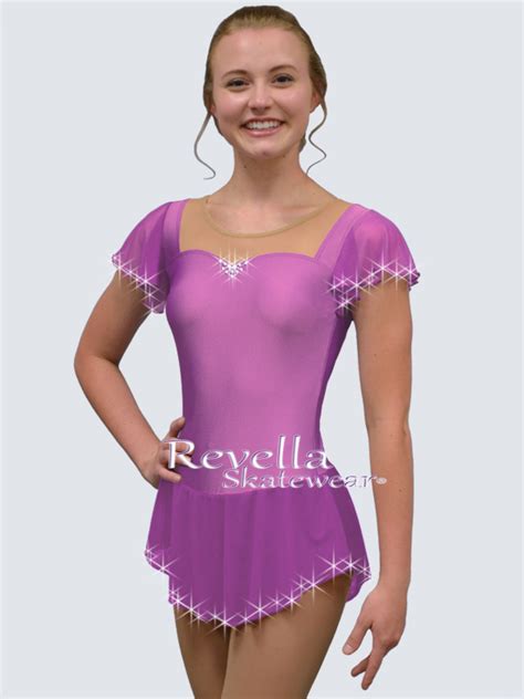 Cute Flutter Sleeve Ice Skating Dress Revella Skatewear®