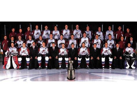 Colorado Avalanche Team Photo 1996 Hockey Hall Of Fame Colorado