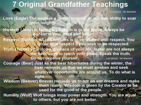 7 Original Grandfather Teachings Native American Prayers Prayer For