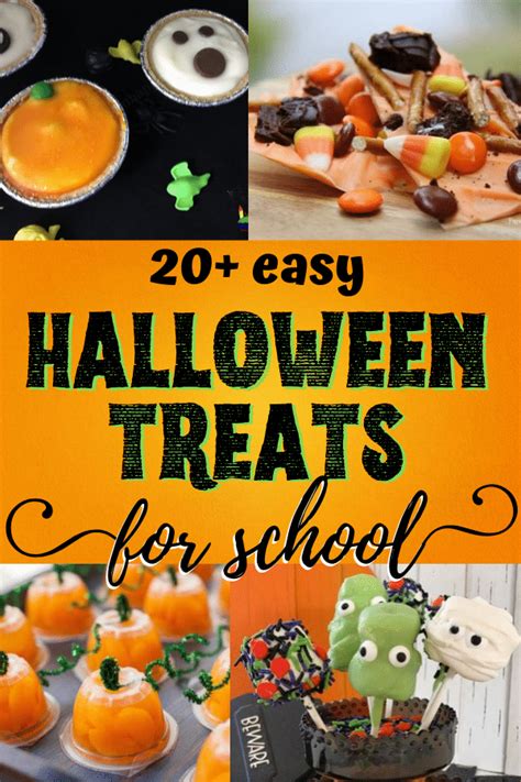 Super Easy Halloween Treats For School Halloween Parties