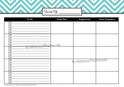 Student Planner - Editable | Weekly planner template ...