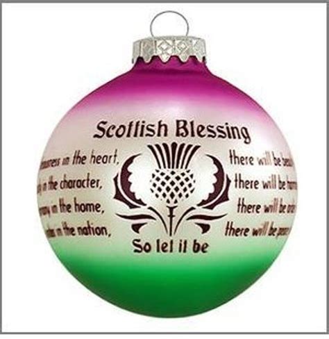 This Brilliant Scottish Blessing Ornament Features A Traditional
