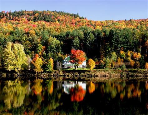 Fall Foliage Reflection In Rumford Maine Maine In The Fall Visit