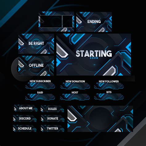 Animated Twitch Stream Overlay Package V1 On Behance