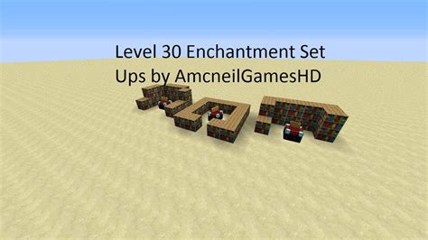 Can you mine an enchanting table? Minecraft: Level 30 Enchantment Table Set Ups - YouTube