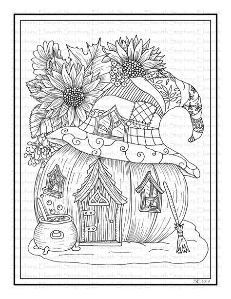 This thanksgiving coloring book printable is sized to be 8.5 x 11 inches. Fall Pumpkin Fairy House 8 1/2 x 11 Printable Instant ...