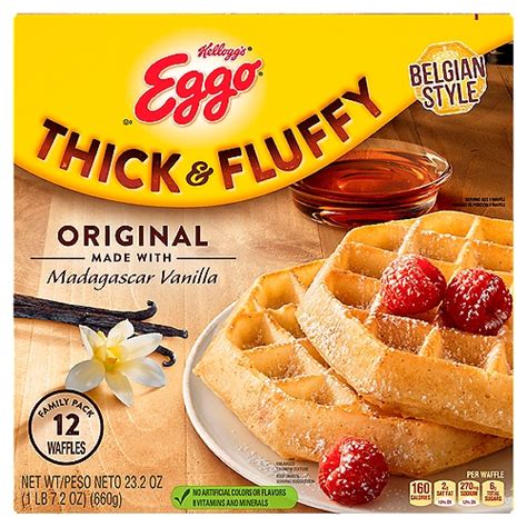 Eggo Thick And Fluffy Original Belgian Style Waffles