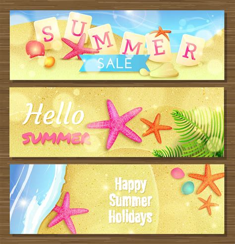 Блог Колибри Summer Banners Set 3