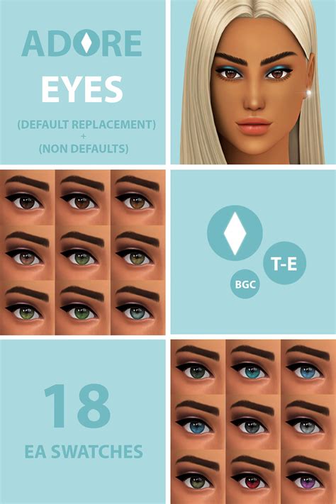 Sims 4 Cc Eye Presets Глаза September Eyes V1 от Dfj для Симс Vrogue