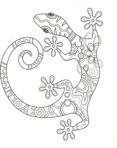 Lizard Coloring Page Mandala Coloring Pages Coloring Pages Snake