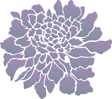 Stencil your own rustic bedroom furniture, pallet furniture, contemporary furniture, distressed furniture, or painting kitchen cabinets with furniture paint. Painting Stencil Small Scabiosa Flower - Walls Stencils ...