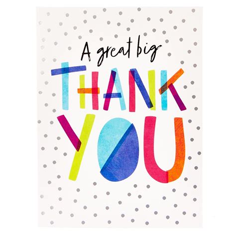 Buy A Great Big Thank You Cards Pack Of 12 For Gbp 099 Card