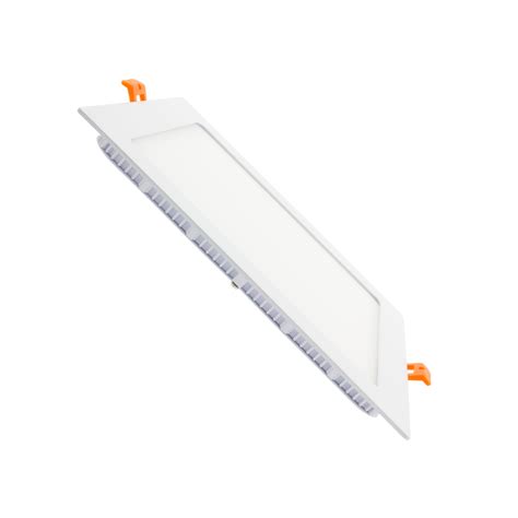 LED-Deckeneinbauleuchte 18W Eckig SuperSlim Schnitt 205x205 mm - Ledkia