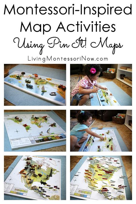 Montessori Inspired Map Activities Using Pin It Maps Living