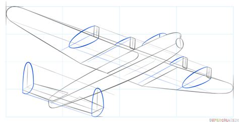 Follow the tutorial to draw the ww2 plane in pencil. How to draw a Lancaster Bomber | Step by step Drawing ...
