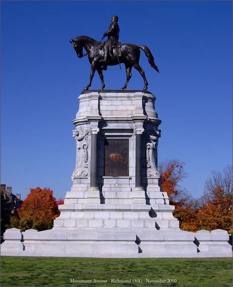 Confederate General Robert E Lee Monument Avenue Richm Flickr