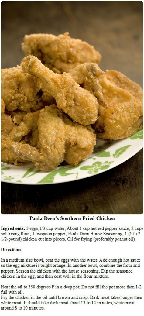 Paula Deens Southern Fried Chicken Source