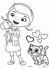 Doc Mcstuffins Coloring Pages Whispers Drawing Color Lambie Printable Findo Halloween Disney Characters Getdrawings Print Books sketch template