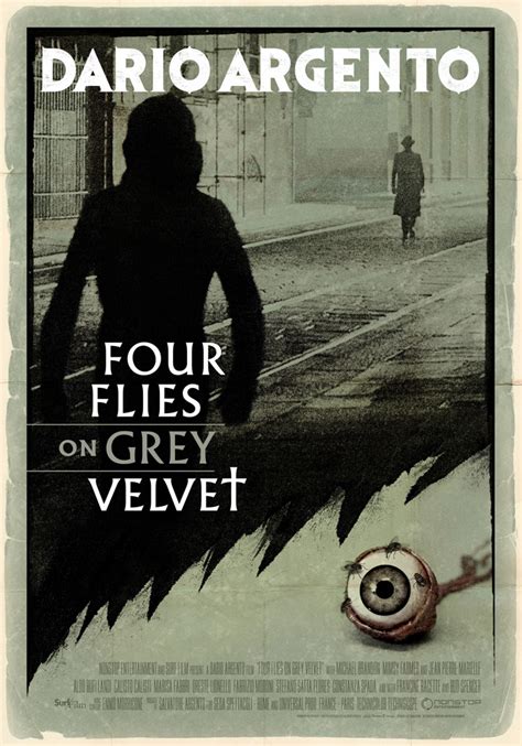Four Flies On Grey Velvet 1971 Movie Poster Kellerman Design