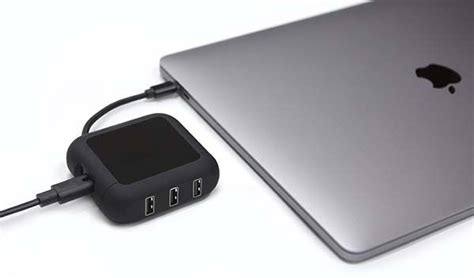 Powerup Usb C Macbook Charger With Three Extra Usb Ports Gadgetsin
