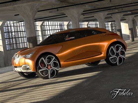 3D model Renault Capture Concept and Garage | CGTrader