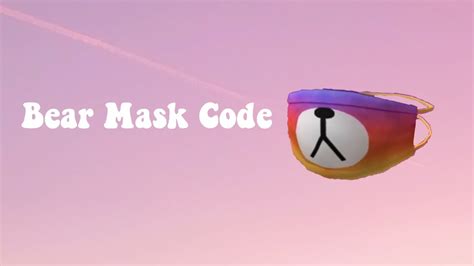Bear Mask Promo Code Youtube
