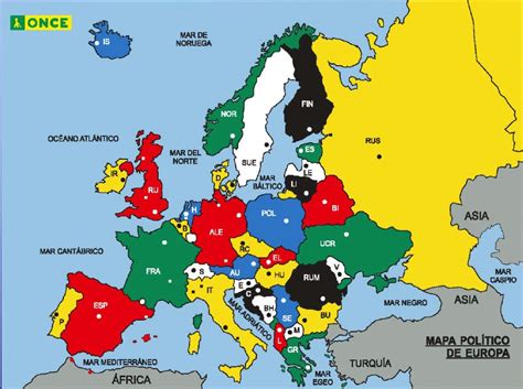 Mapa Político De Europa Países Y Capitales Web De Once