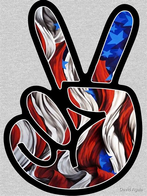 Peace Sign T Shirt By Davidayala Redbubble