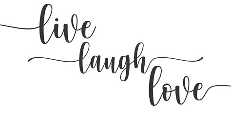 Live Laugh Love Digital Download Script Art Wall Art Etsy