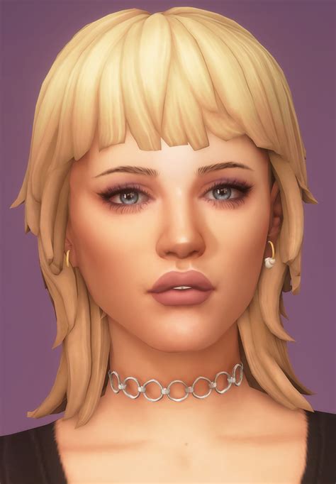 Miley Mullet Dogsill On Patreon Sims Hair Sims Sims 4