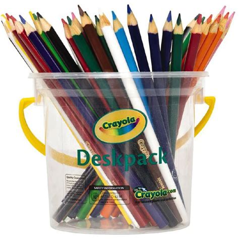 Crayola 48 Triangular Coloured Pencil Deskpack 12 Colours