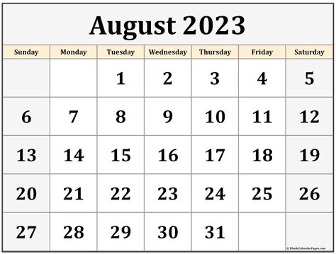 August 22 Calendar Printable Customize And Print