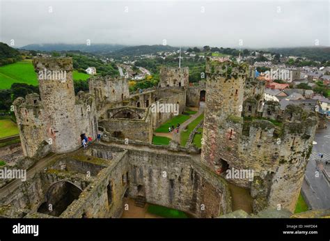 Medieval Conwy Castle Wales Uk Stock Photo Alamy