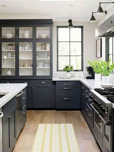 The benefits of designing your kitchen with dark cabinetry are numerous. 50 Modern Farmhouse Kitchen Cabinet Makeover Ideas ...