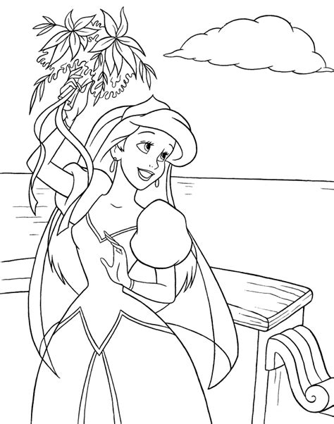340x270 little mermaid ariel svg eps dxf and png formats 6. Coloring Pages: Ariel the Little Mermaid Free Printable ...