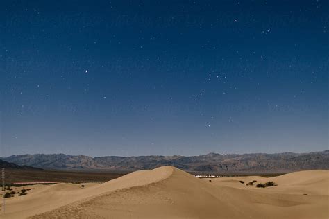 Desert Sand Dunes At Night With Stars By Stocksy Contributor Simone
