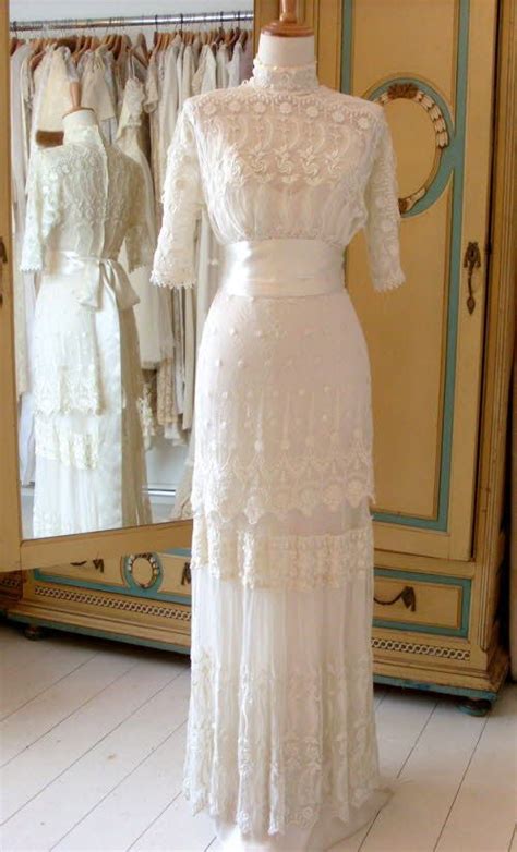 pin by abigail s vintage bridal on love this dress lace dress vintage edwardian dress