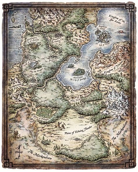 Map Of Feywild Fantasy World Map Fantasy Map Map
