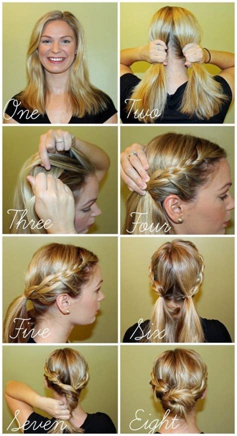 Spray hair lightly to hold the style. Double French Braid Bun Tutorial • What Karly Said