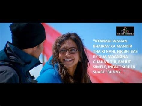 Wake up sid's director makes his 2nd film with dharma productions. Yeh Jawaani Hai Deewani movie In A Glimpse | Quotes | Best ...