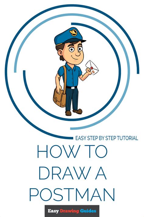 How To Draw A Postman Really Easy Drawing Tutorial
