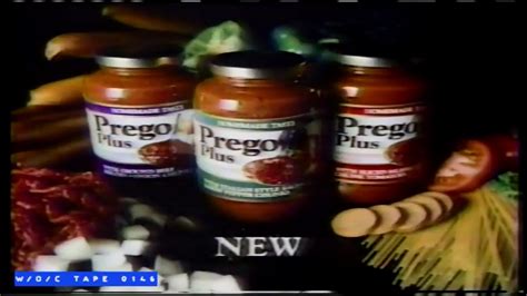 Prego Plus Pasta Sauce Commercial 1986 Youtube